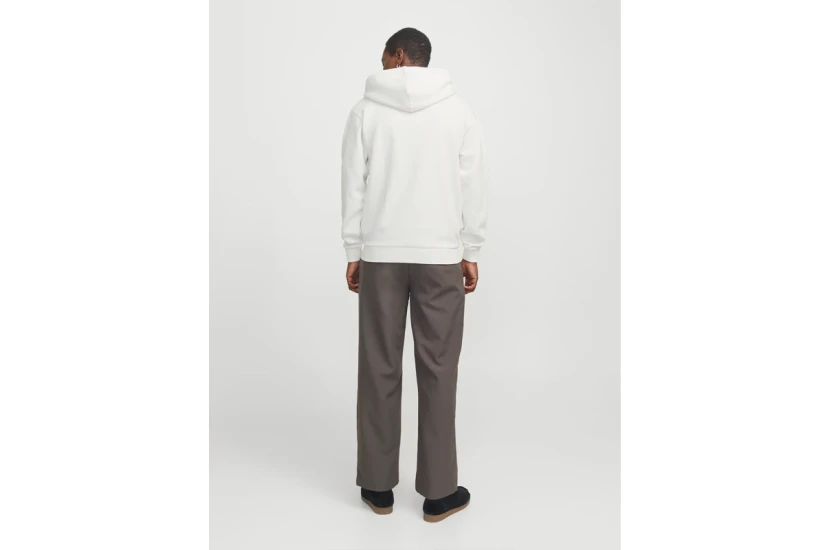 Jack & Jones Ανδρική Πολυεστερική Ζακέτα με Κουκούλα Λευκή