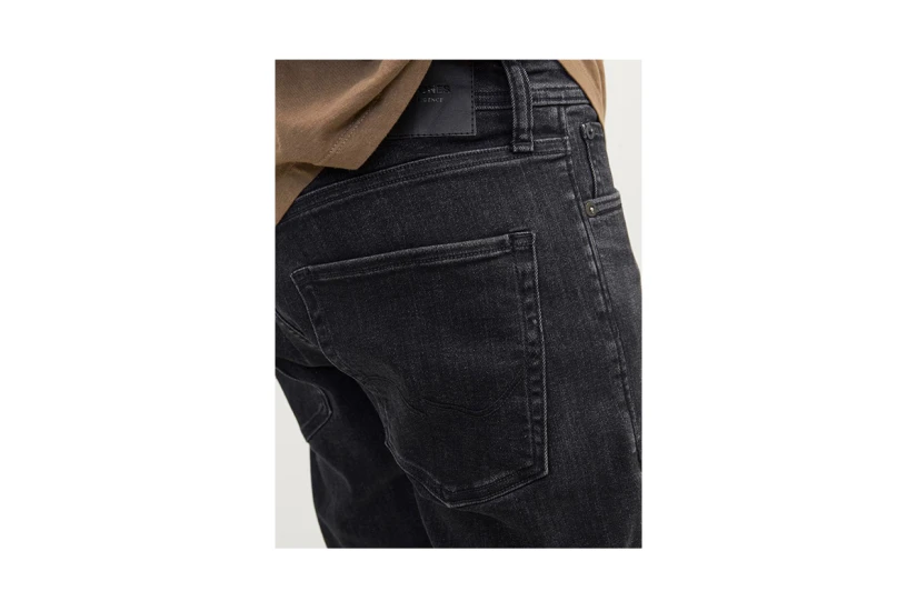 Jack And Jones Jjirick Ανδρική Τζιν Βερμούδα Μαύρη