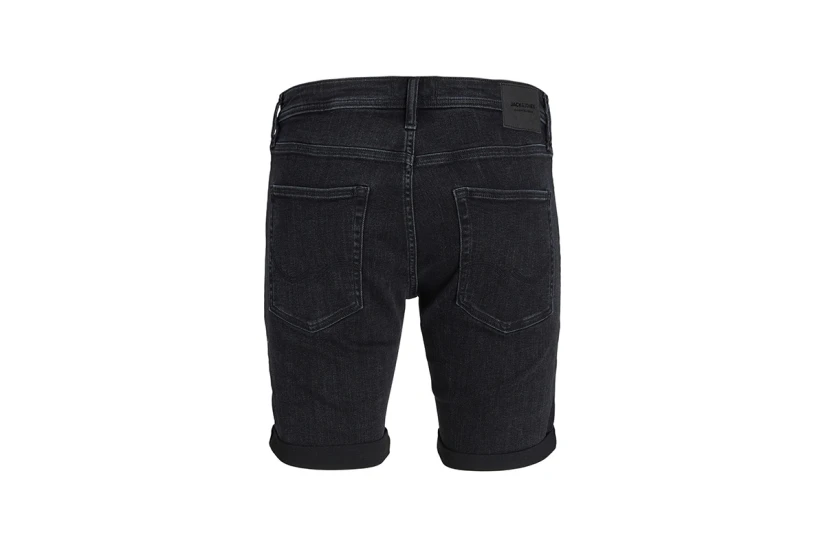 Jack And Jones Jjirick Ανδρική Τζιν Βερμούδα Μαύρη