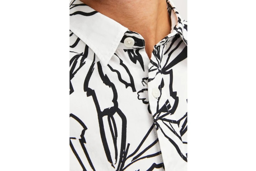 Jack And Jones Jorlafayette Aop Shirt Ss Ln Πουκάμισο Κοντομάνικο Ανδρικό