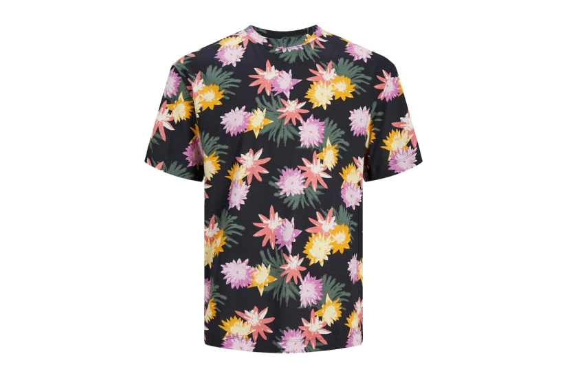 Jack And Jones Ανδρικό Κοντομάνικο Floral T-Shirt Πολύχρωμο