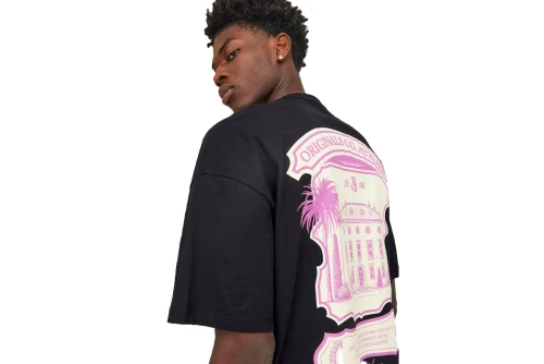 Jack And Jones Jorsantorini Graphic Ss Crew Neck Sn T-Shirt Ανδρικό (12252644 BLACK)