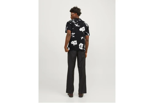 Jack And Jones Jprblapalma Πουκάμισο Κοντομάνικο Ανδρικό (12252948 BLACK ONYX-RELAXED)