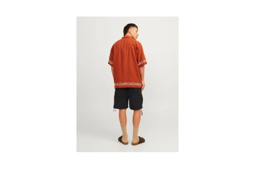 Jack And Jones Jpstcole Jjtucker Βερμούδα Cargo Ανδρική (12253122 BLACK SOLID)