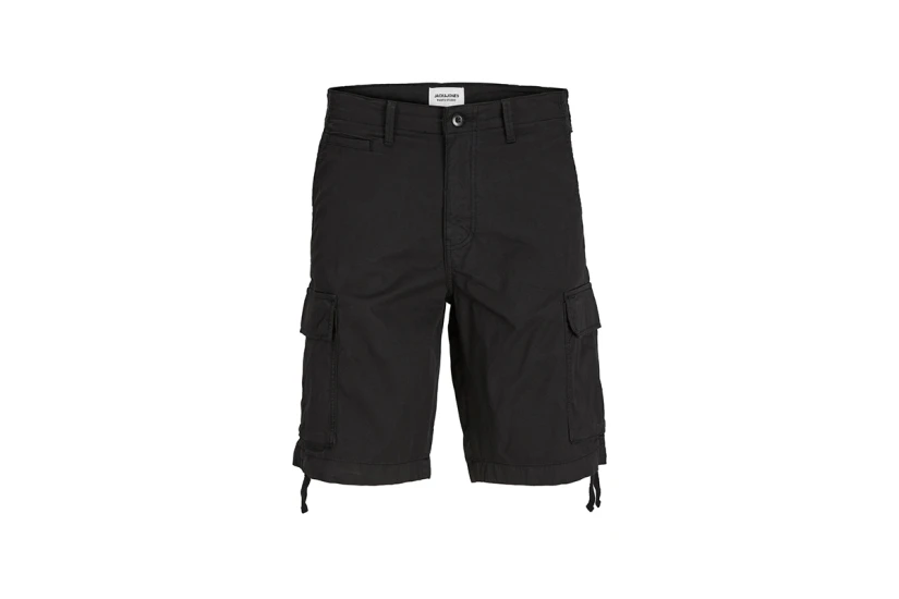 Jack And Jones Cargo Ανδρική Βερμούδα Μαύρη