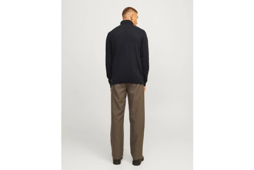 Jack And Jones Plain Turtleneck Μπλούζα Με Ψηλό Λαιμό Ανδρική (12258051 BLACK)
