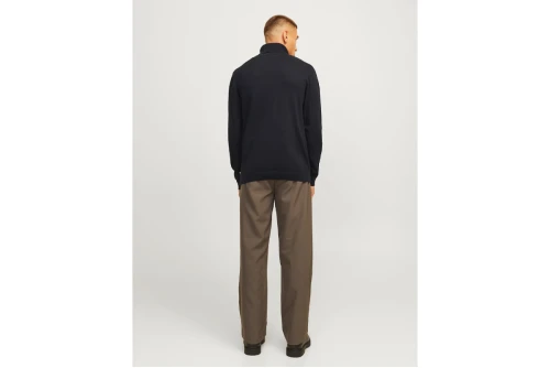 Jack And Jones Plain Turtleneck Μπλούζα Με Ψηλό Λαιμό Ανδρική (12258051 BLACK)