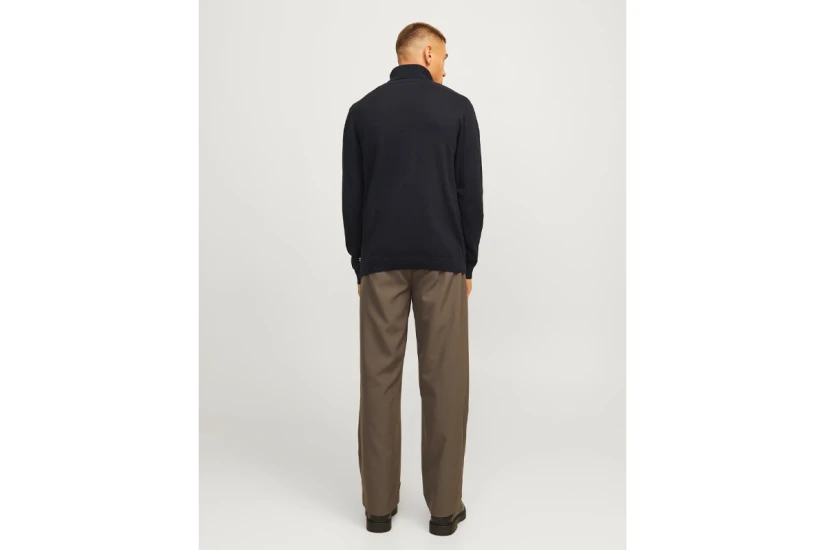 Jack And Jones Plain Turtleneck Μακρυμάνικη Μπλούζα Ζιβάγκο Μαύρη