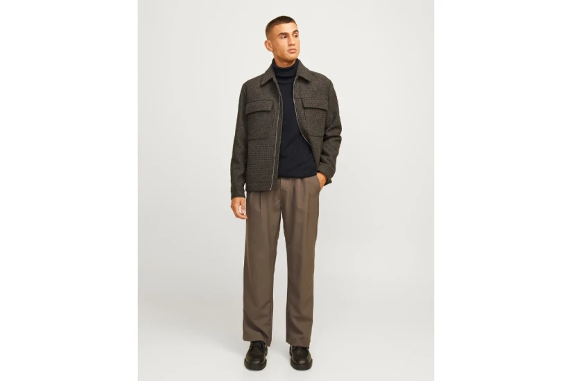 Jack And Jones Plain Turtleneck Μακρυμάνικη Μπλούζα Ζιβάγκο Μαύρη
