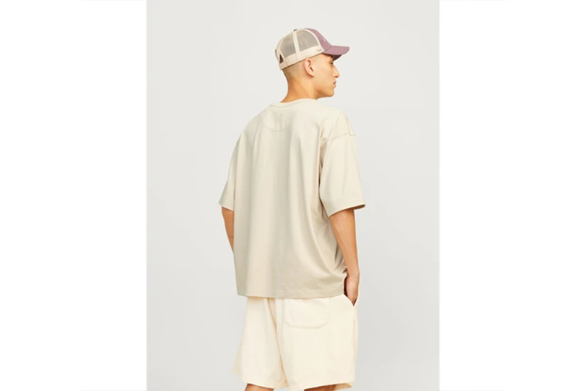 Jack & Jones Ανδρικό Κοντομάνικο T-Shirt Μπεζ