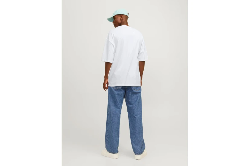 Jack And Jones Jjecharge Ανδρικό Κοντομάνικο T-Shirt Λευκό