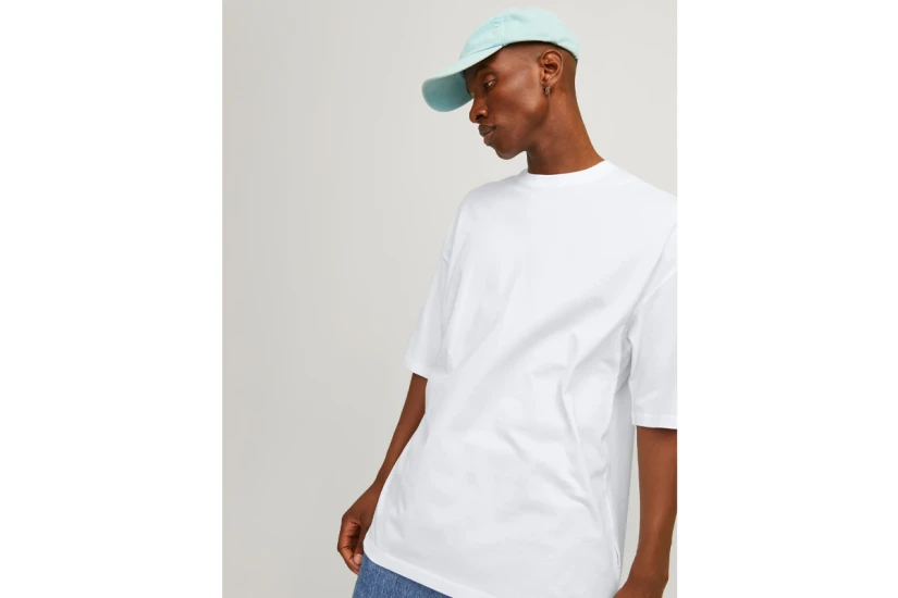 Jack And Jones Jjecharge Ανδρικό Κοντομάνικο T-Shirt Λευκό