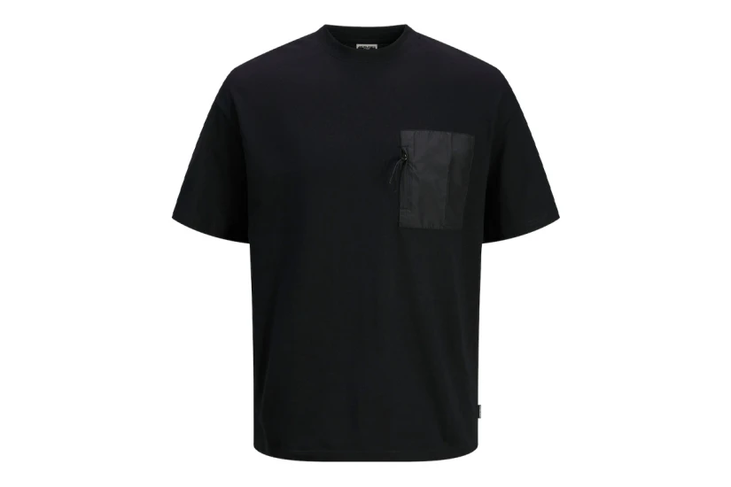 Jack And Jones Ανδρικό Κοντομάνικο T-Shirt Μαύρο