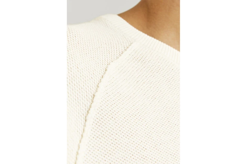 Jack & Jones Ανδρική Μακρυμάνικη Πλεκτή Μπλούζα Λευκή