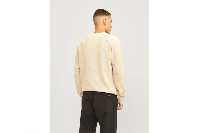 Jack And Jones Ανδρική Μακρυμάνικη Πλεκτή Μπλούζα Μπεζ