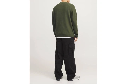 Jack And Jones Jcomason Knit Crew Neck Μπλούζα Πλεκτή Ανδρική (12264525 CYPRESS-CYCLO)