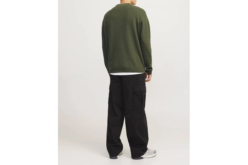 Jack & Jones Ανδρική Μακρυμάνικη Πλεκτή Μπλούζα Πράσινη