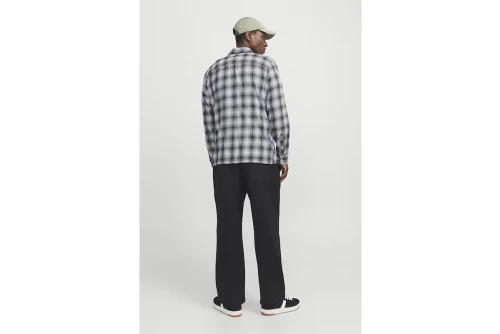 Jack And Jones Jcocharlie Check Shirt Ls Πουκάμισο Μακρυμάνικο Ανδρικό (12266044 WHITE)