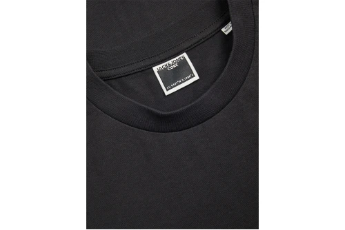 Jack And Jones Jcokinetic Ls Tee Crew Neck Μπλούζα Με Λαιμόκοψη Ανδρική (12266460 BLACK-BLACK)