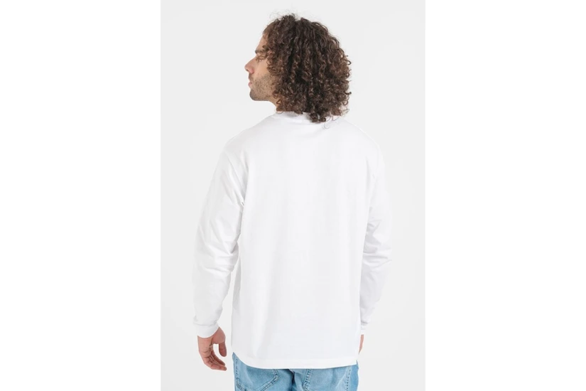 Jack & Jones Jcokinetic Ανδρική Μπλούζα με Λαιμόκοψη Λευκή