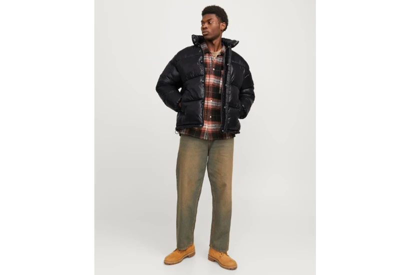 Jack & Jones Ανδρικό Puffer Μπουφάν Μαύρο