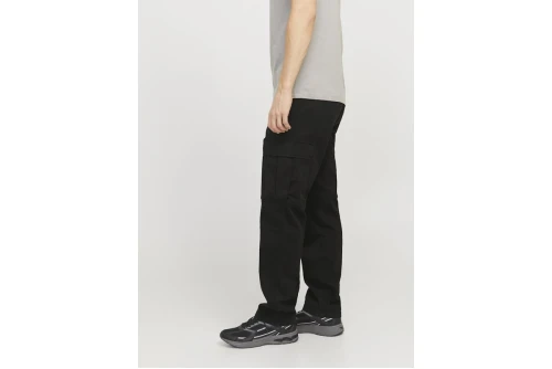 Jack And Jones Relaxed Fit Παντελόνι Cargo Ανδρικό (12268364 BLACK)