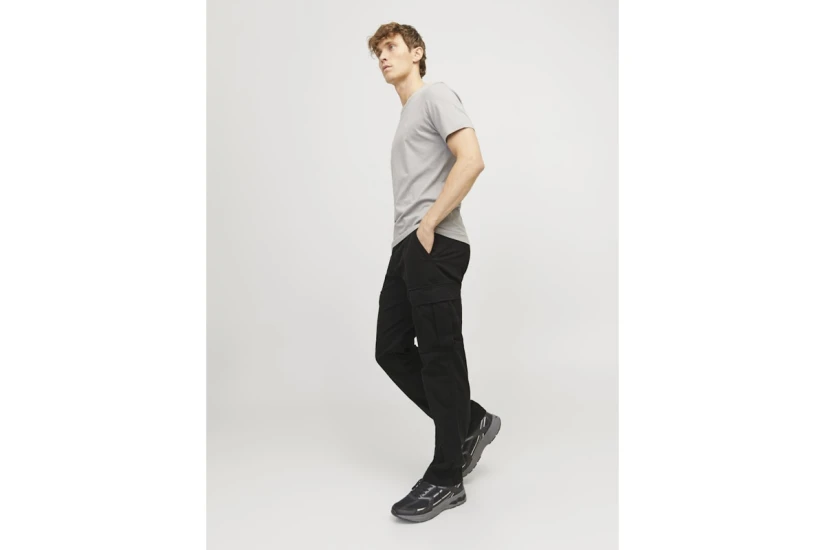 Jack And Jones Ανδρικό Παντελόνι Cargo Μαύρο