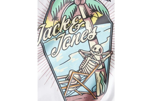 Jack And Jones Jjelijah T-Shirt Ανδρικό (12268472 WHITE)