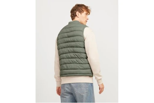 Jack And Jones Jjmac Light Bodywarmer Μπουφάν Αμάνικο Ανδρικό (12268820 AGAVE GREEN-ICEBERG)