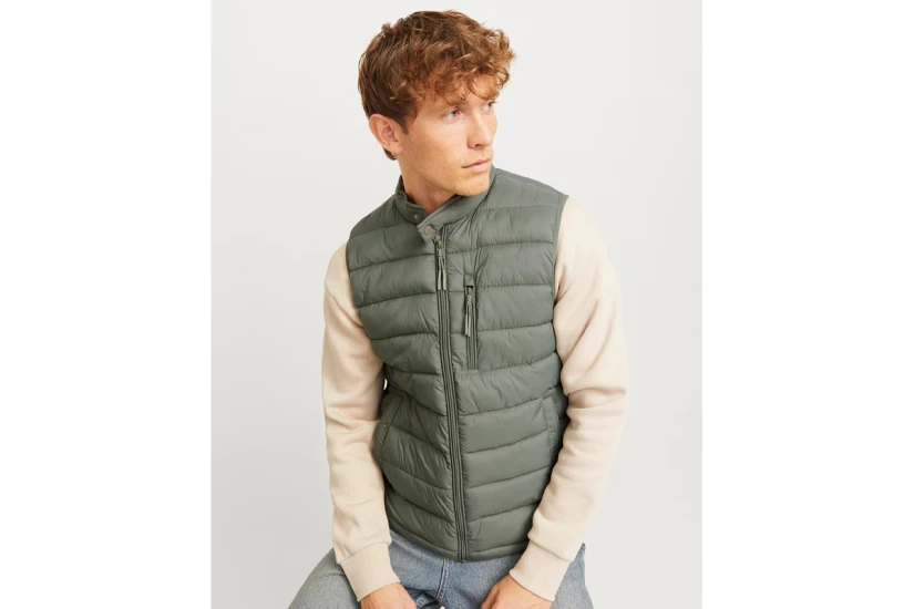 Jack & Jones Jjmac Light Bodywarmer Ανδρικό Μπουφάν Πράσινο