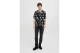 Jack & Jones Ejeff Charge Resort Ανδρικό Κοντομάνικο Πουκάμισο Μαύρο, Λευκό