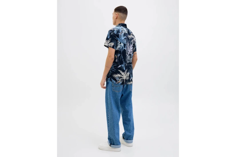 Jack & Jones Hawaii Aop Ανδρικό Κοντομάνικο Πουκάμισο Πολύχρωμο