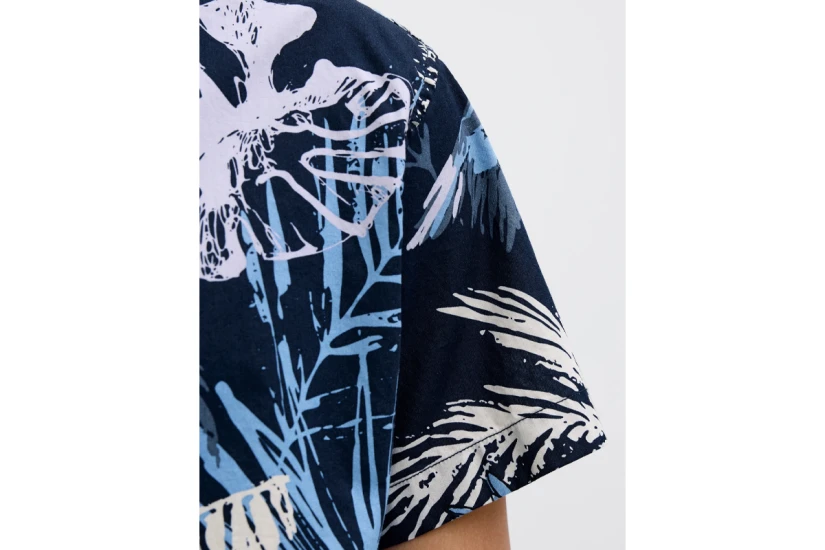Jack & Jones Hawaii Aop Ανδρικό Κοντομάνικο Πουκάμισο Πολύχρωμο