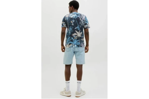 Jack And Jones Jjhawaii Aop T-Shirt Ανδρικό (12269312 SKY CAPTAIN)