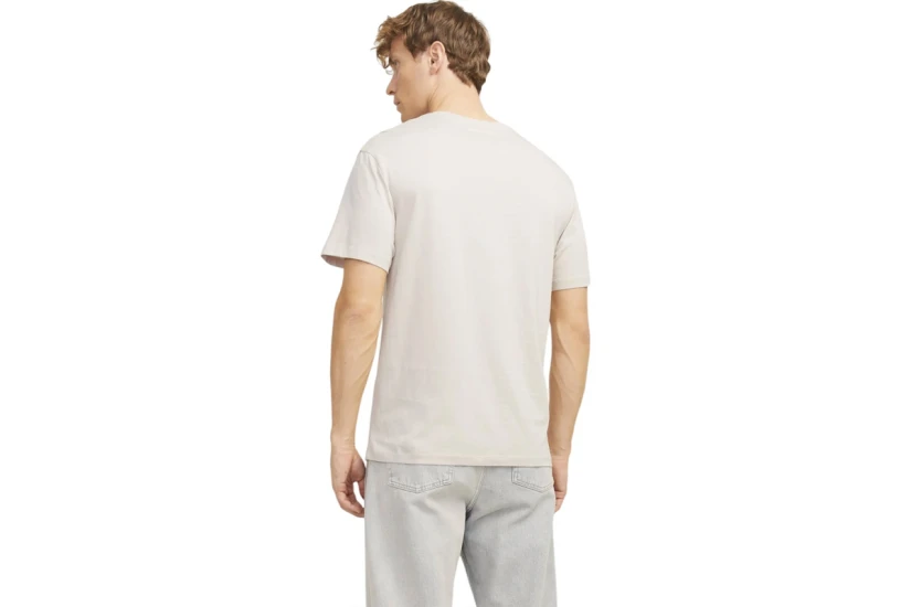Jack & Jones Jjtaka Ανδρικό Κοντομάνικο T-Shirt Μπεζ