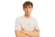 Jack & Jones Jjtaka Ανδρικό Κοντομάνικο T-Shirt Μπεζ