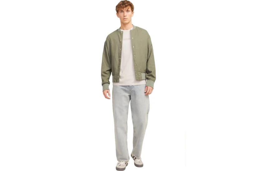 Jack & Jones Jjtaka Ανδρικό Κοντομάνικο T-Shirt Μπεζ