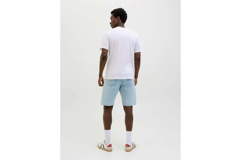 Jack And Jones Jjjaxon Ανδρικό Κοντομάνικο T-Shirt Λευκό