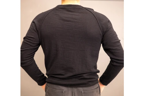 Jack And Jones Jjebreeze Knit Crew Neck Sn Μπλούζα Με Λαιμόκοψη Ανδρική (12269654 BLACK)