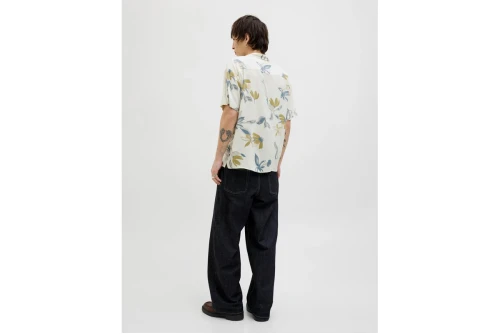 Jack And Jones Jorluke Varenna Πουκάμισο Κοντομάνικο Ανδρικό (12271111 CLOUD DANCER)