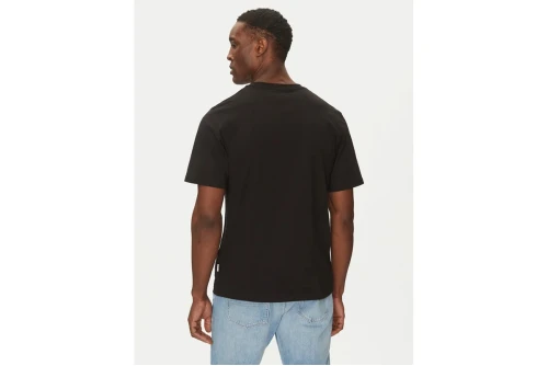 Jack And Jones Jorsplit Fakestitch Branding  Ss C Ln T-Shirt  Ανδρικό (12273182 BLACK)