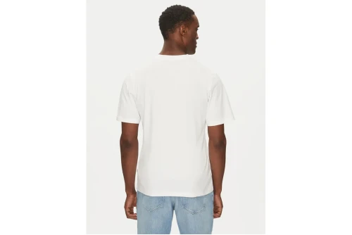 Jack And Jones Jorsplit Fakestitch Branding Ss C Ln T-Shirt Ανδρικό (12273182 BRIGHT WHITE)