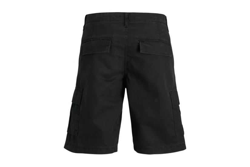 Jack And Jones Ανδρική Βερμούδα Cargo Μαύρη