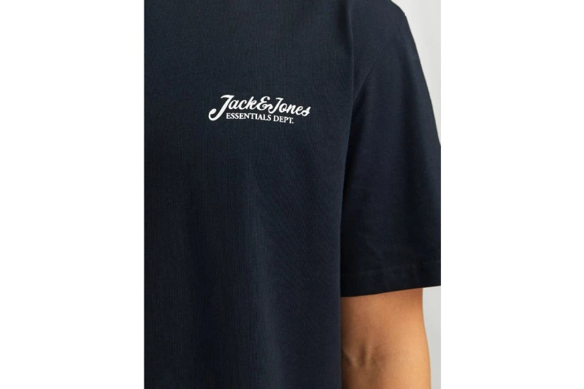 Jack & Jones Jjbeau Ανδρικό Κοντομάνικο T-Shirt Μπλε Σκούρο