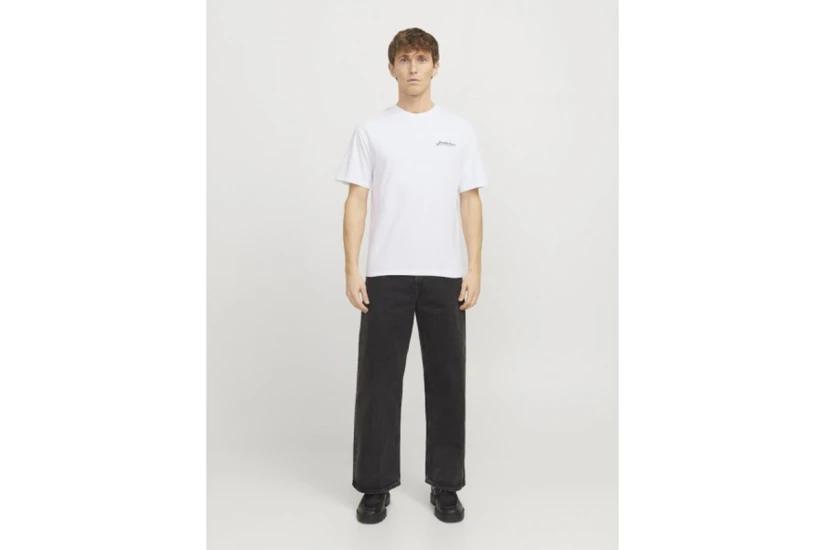 Jack & Jones Jjbeau Ανδρικό Κοντομάνικο T-Shirt Λευκό