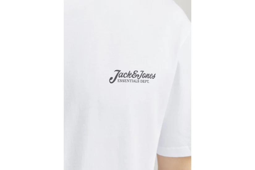 Jack & Jones Jjbeau Ανδρικό Κοντομάνικο T-Shirt Λευκό
