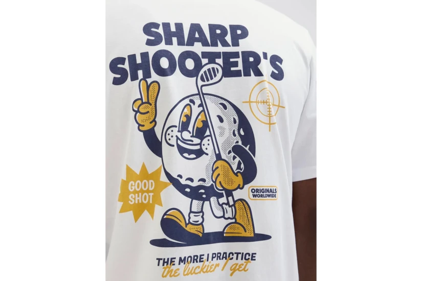 Jack And Jones Jοrbigwig Ανδρικό Κοντομάνικο T-Shirt Λευκό