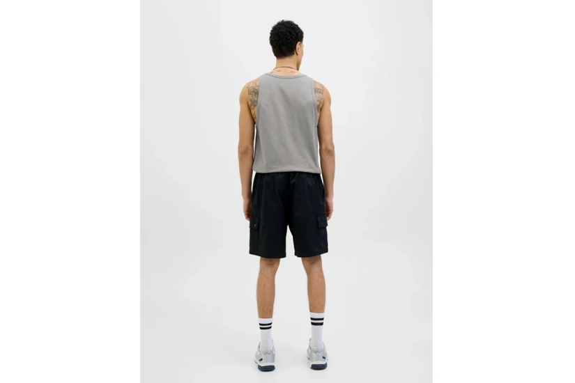 Jack And Jones Jcosago Small Logo Ανδρική Αμάνικη Μπλούζα Γκρι