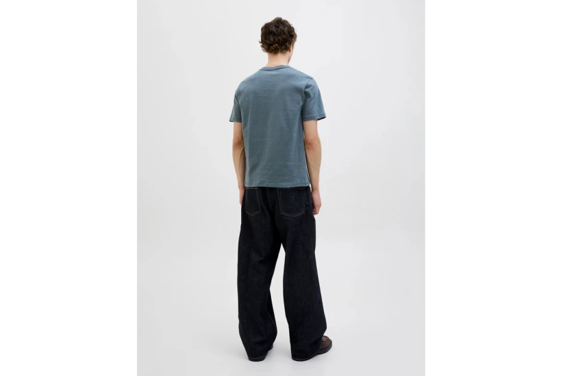 Jack And Jones Ανδρικό Κοντομάνικο T-Shirt Γκρι Σκούρο