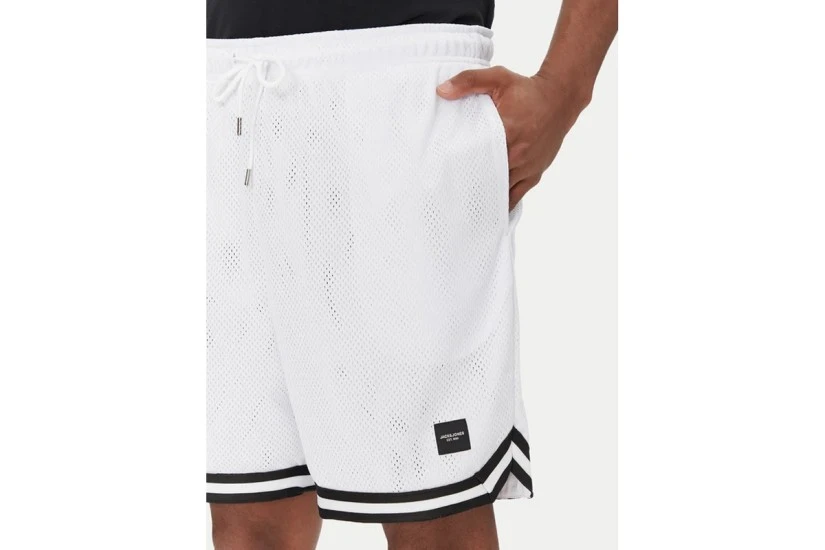 Jack And Jones Ανδρική Αθλητική Βερμούδα Λευκή